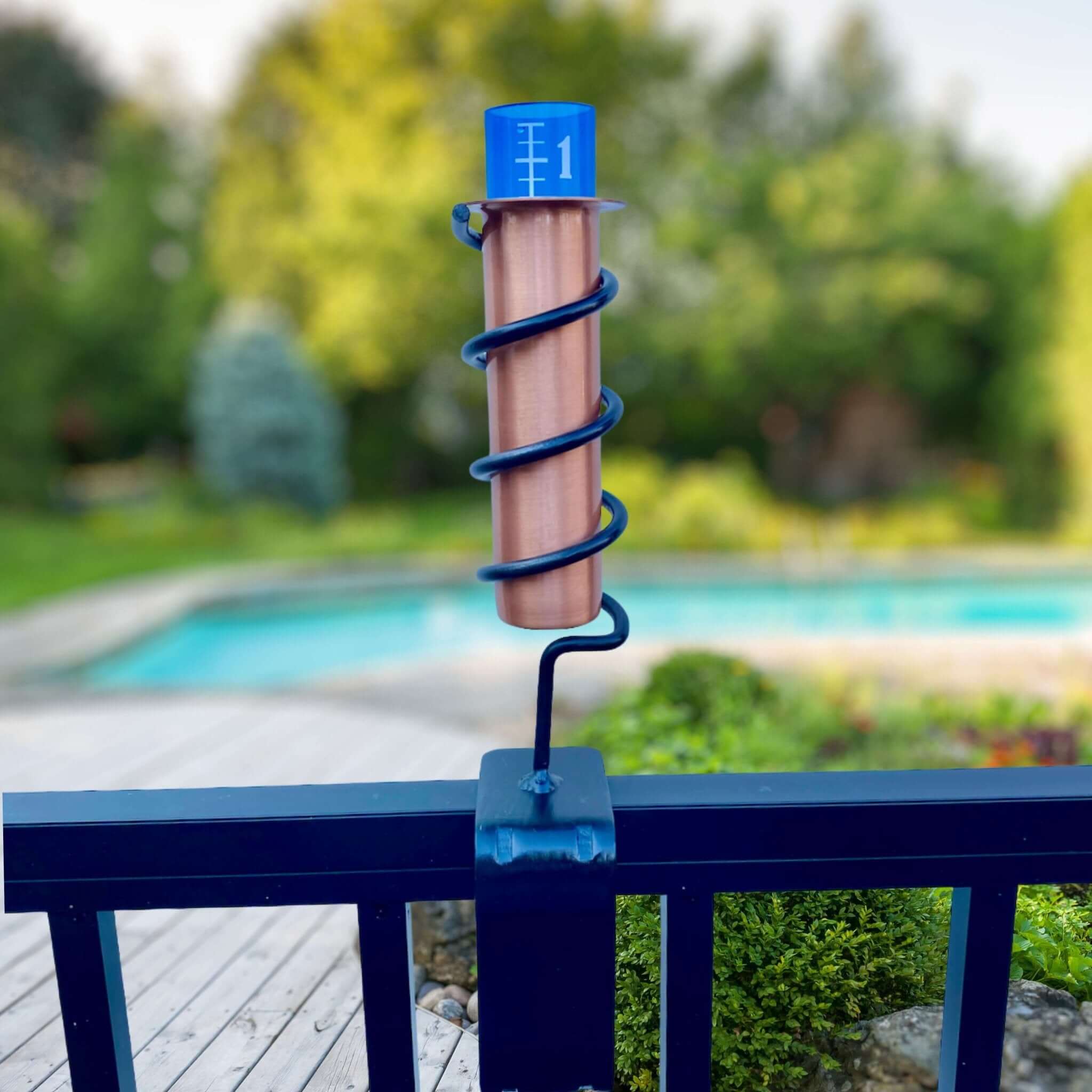 Deck Mount Rain Gauges World's Coolest Rain Gauge Co.