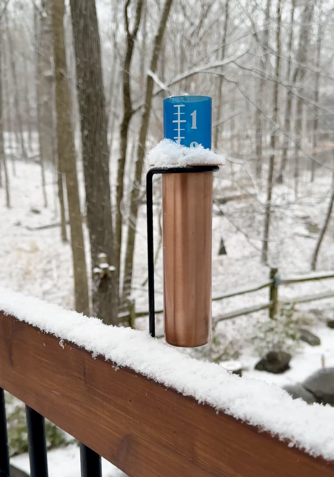 winter safe rain gauge