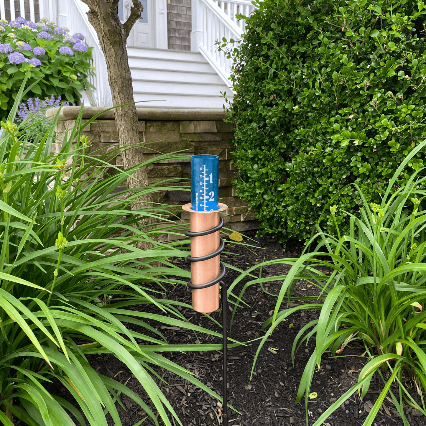 Rain Gauge Front Entry Garden