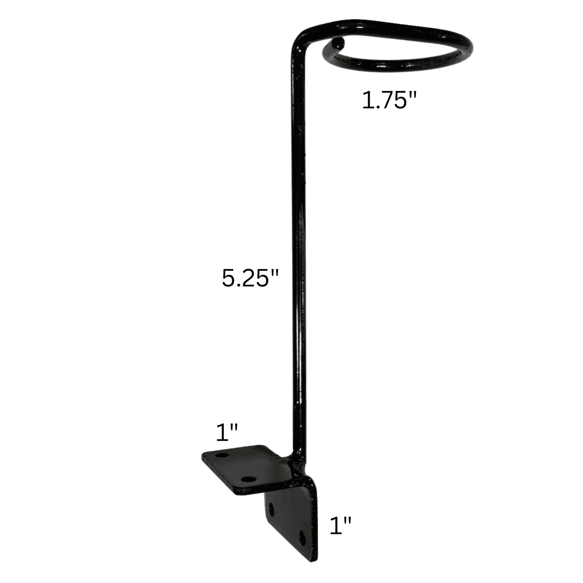 Minimalist Deck Rail Mount Holder Only - World's Coolest Rain Gauge Co.