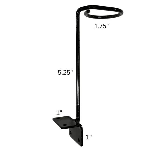 Minimalist Deck Rail Mount Holder Measurements