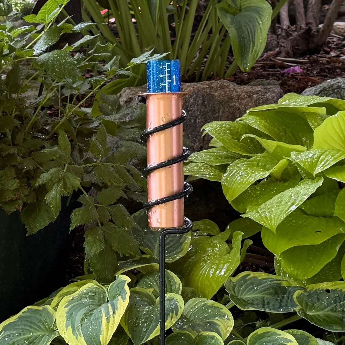 Solid Copper Rain Gauge – 24" Garden Stake – Winter Safe - World's Coolest Rain Gauge Co.