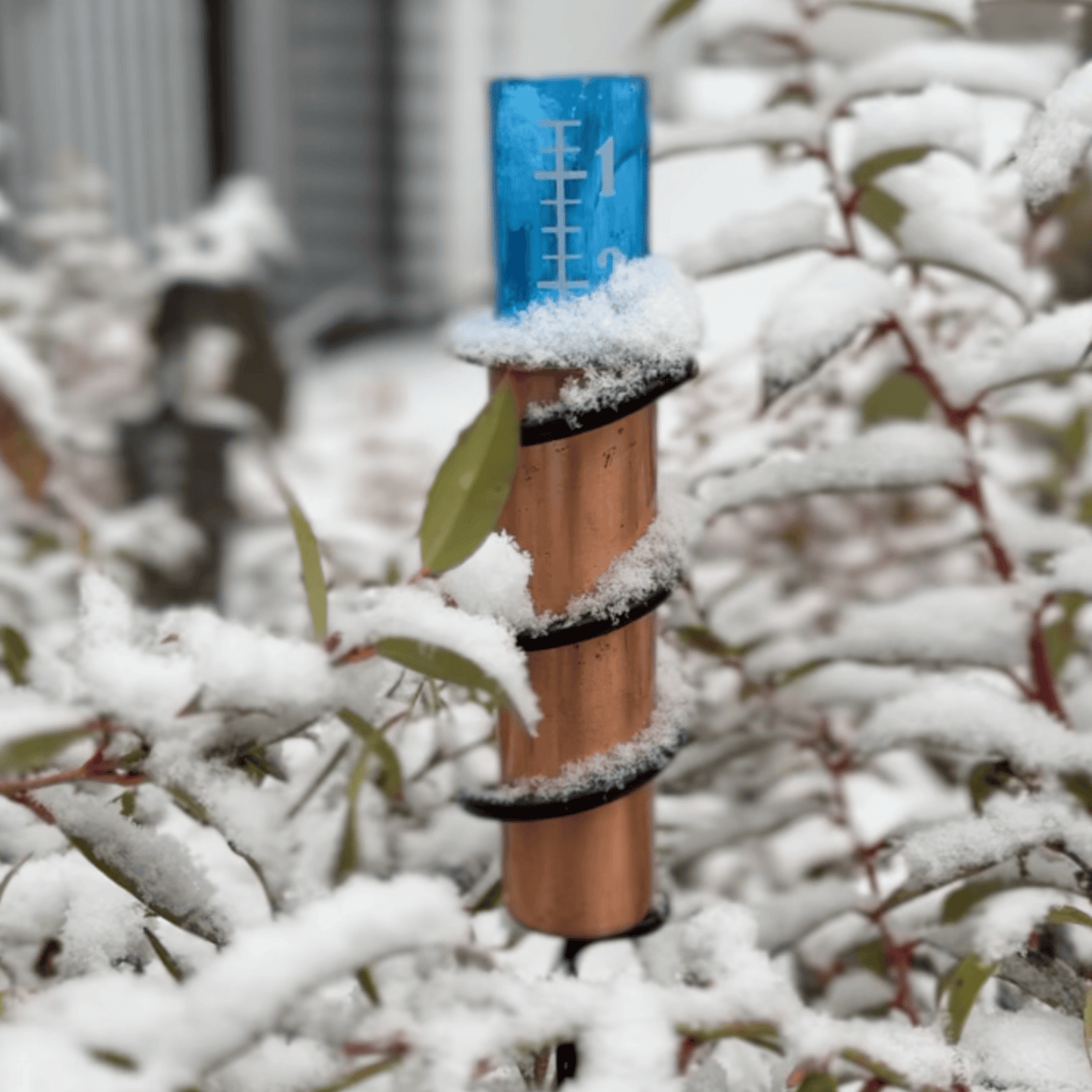 Solid Copper Rain Gauge. No Glass. No Leaks. No Worries. - World's Coolest Rain Gauge Co.