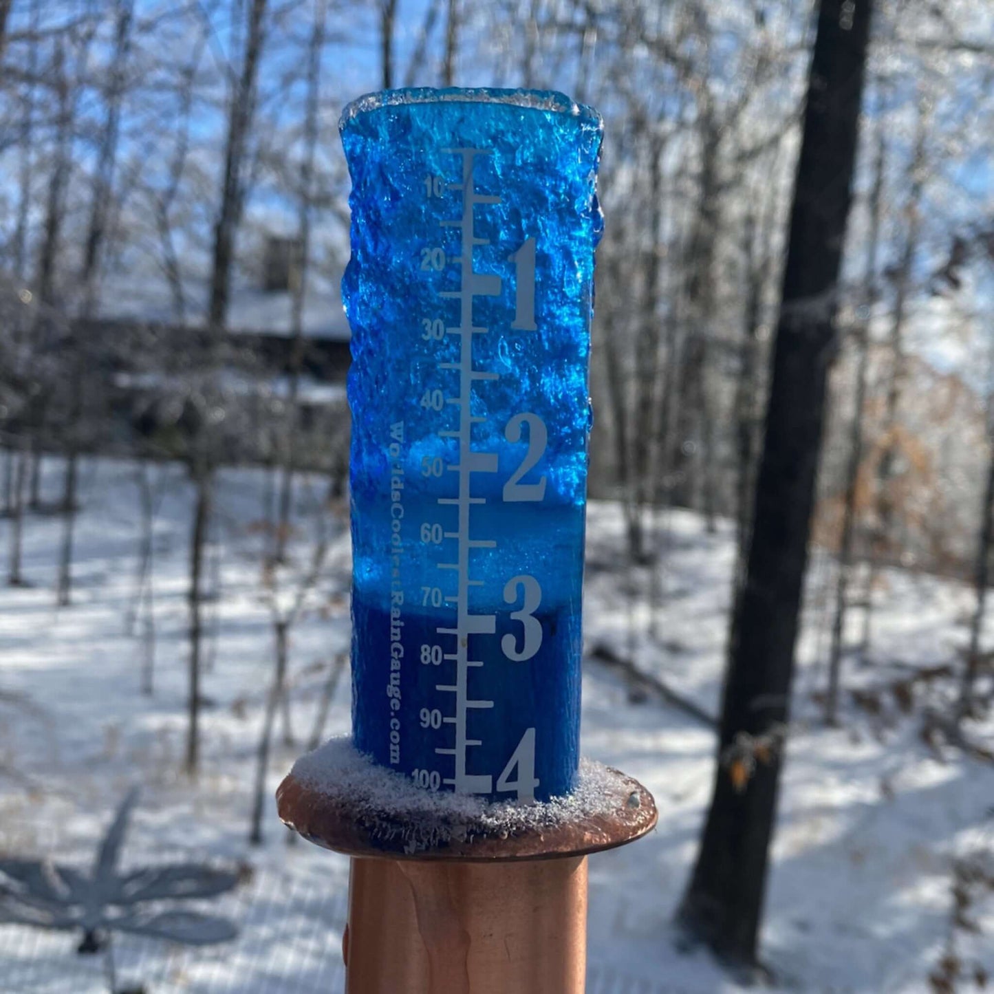 Replacement Blue Vial For Copper Rain Gauge