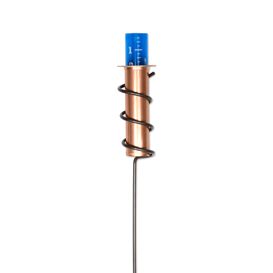 Solid Copper Rain Gauge. No Glass. No Leaks. No Worries. - World's Coolest Rain Gauge Co.